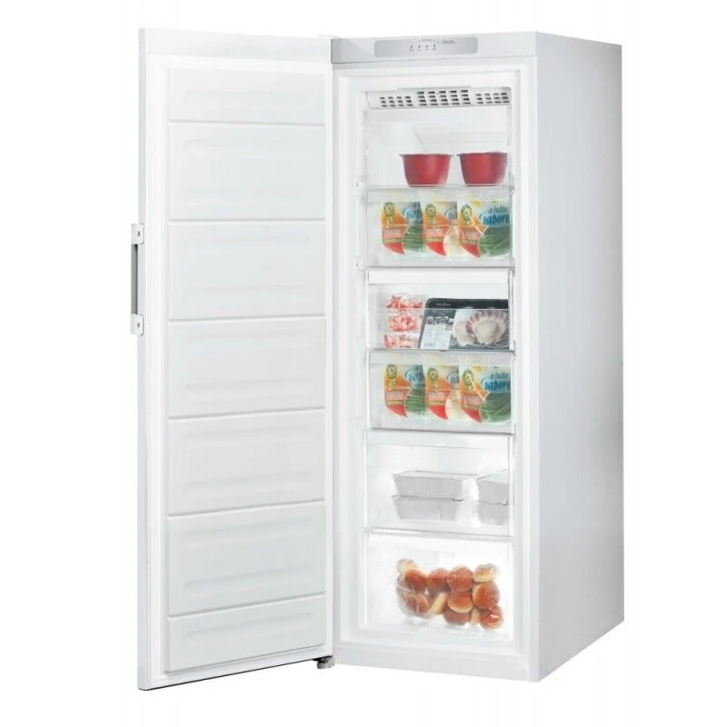 Congélateur vertical Indesit UI6 F1T W1 228 litres No Frost, classe F (H 167 x L 59,5 x P 64,5 cm), blanc