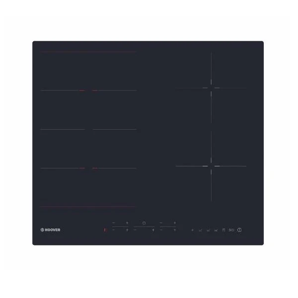 Plaque de cuisson à induction 4 zones Candy Hoover HIES644DC (L 59 x P 52 cm) en vitrocéramique noire