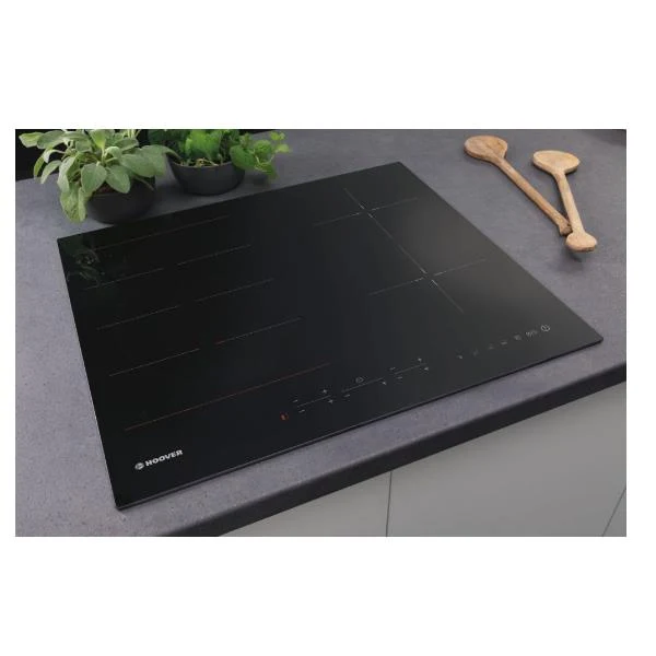 Plaque de cuisson à induction 4 zones Candy Hoover HIES644DC (L 59 x P 52 cm) en vitrocéramique noire