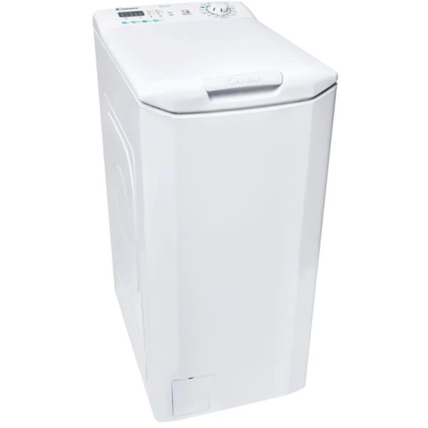 Lave-linge à chargement par le haut Candy CST 06LE/1-11, 6 kg, classe E (H 86 x L 41 x P 60 cm), 1000 tr/min, système Smart Mix Power.