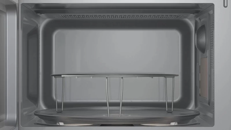 Four à micro-ondes encastrable Bosch Série 2 BEL623MB3, 20 litres (H 38,2 x L 59,5 x P 33,5 cm), 800 W, grill, plateau tournant 27 cm, noir