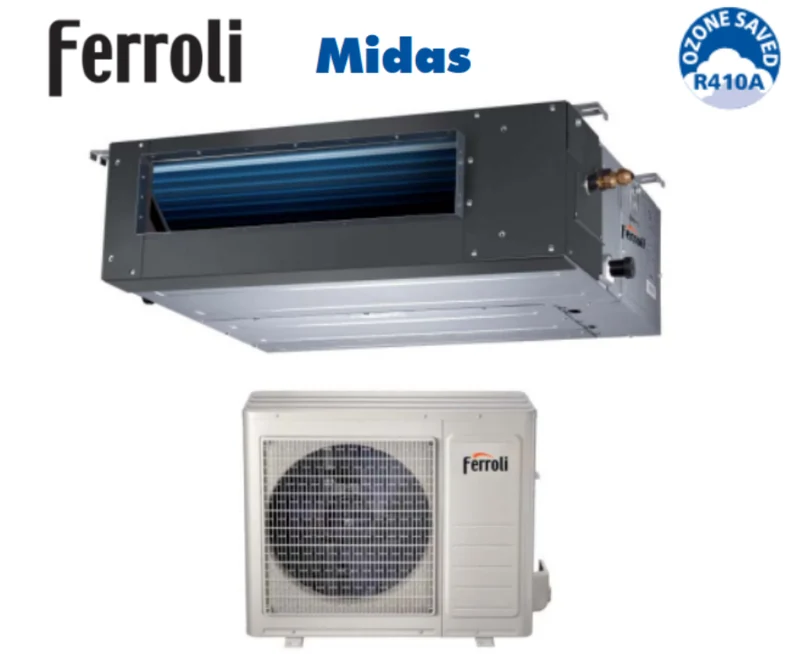 Climatiseur gainable Ferroli Midas Series 18 000 BTU 2C04920F R-32 Inverter