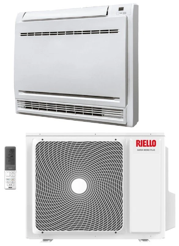 Climatiseur de sol Riello Inverter 15 000 BTU AMC 42 PLUS R-32 avec Wi-Fi intégré