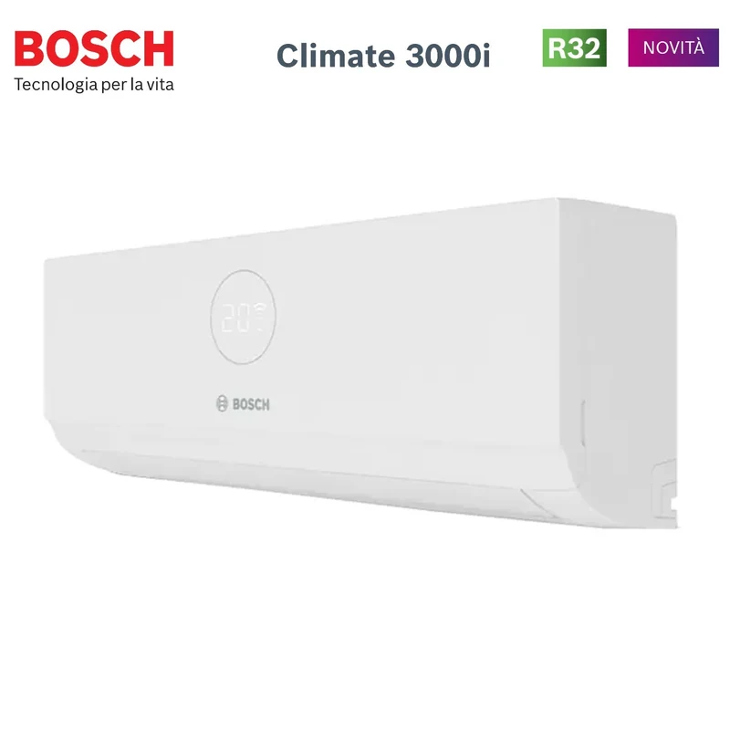 Climatiseur Bosch Quadri Split Inverter série CLIMATE 3000i 9+9+9+18 avec MS 36 OUE R-32 Wi-Fi en option 9000+9000+9000+18000