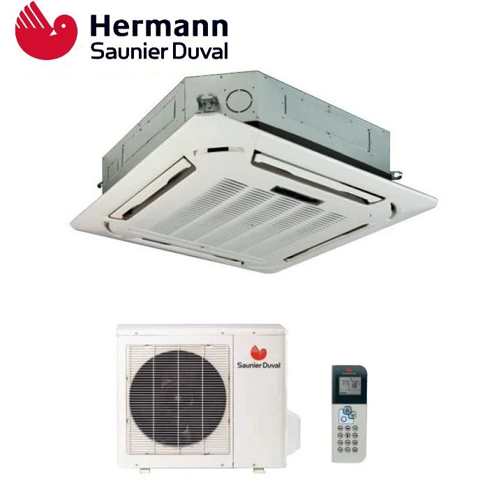 Climatiseur cassette inverter 4 voies Hermann Saunier Duval 28 000 BTU SDH17-090 NK R-410 Classe A