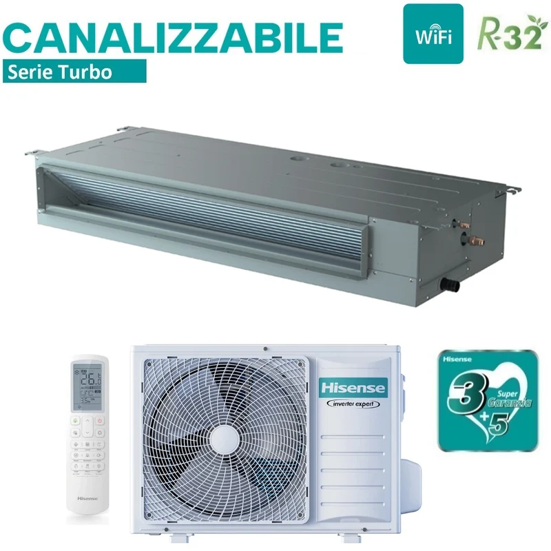 Climatiseur Hisense 12000 BTU Inverter R-32 Wi-Fi en option | ADT35UX4RBL8