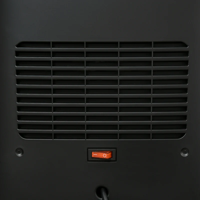 Easycomfort Termoventilatore a 3 Modalità di Riscaldamento con 3 Temperature Regolabili, 33.7x25.5x60.4 cm, Nero