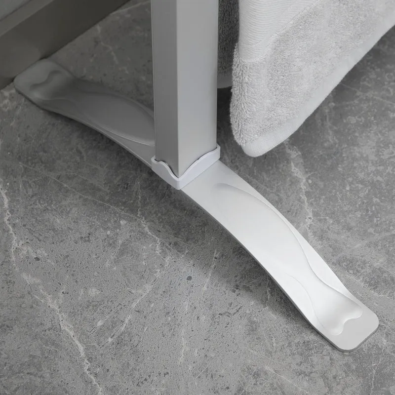 EasyComfort Scaldasalviette Elettrico da 140W a 6 Barre con Temperatura 45°C-55°C, in Alluminio, 69x36x90 cm, Argento