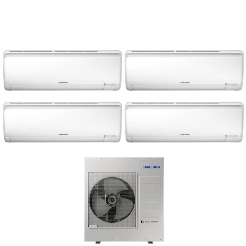 Climatiseur Samsung Quad Split Inverter MALDIVES série QUANTUM 7+7+9+9 avec AJ080MCJ4EH R-410 7000+7000+9000+9000 - Nouveauté 2019