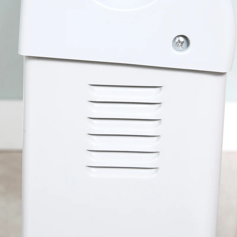 Chauffage électrique mural et de comptoir Easycomfort avec température réglable et minuterie, en métal et plastique, 58,5 x 20 x 43 cm, blanc