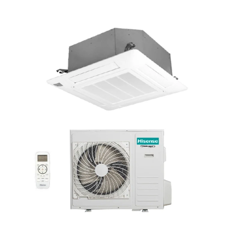 Climatiseur cassette Hisense AUC105UR4RGB4 36 000 BTU avec R-32, Wi-Fi en option, télécommande et panneau inclus - Neuf