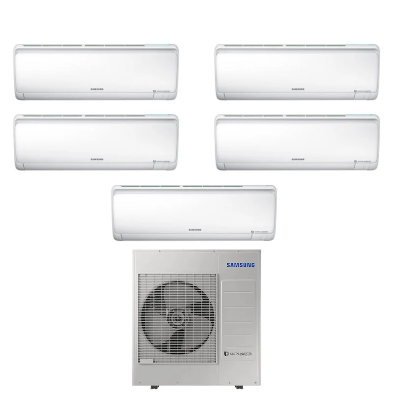 Climatiseur penta-split inverter Samsung MALDIVES série QUANTUM 7+7+7+12+12 avec AJ100MCJ4EH R-410 7000+7000+7000+12000+12000 - Nouveau 2019