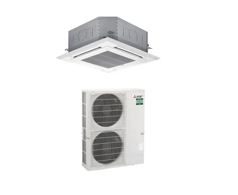 Climatiseur cassette 4 voies Mitsubishi Electric 48 000 BTU PLA-ZM140EA + PUZ-M140VKA monophasé R-32, Wi-Fi en option, grille incluse, commande incluse.