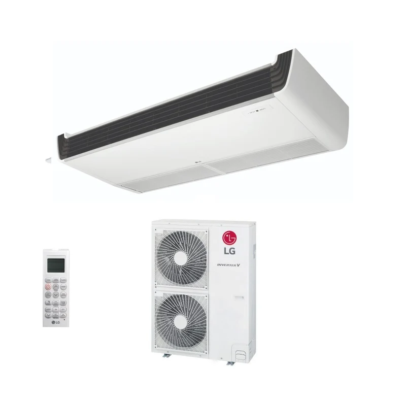 Climatiseur de plafond LG Inverter 42 000 BTU UV42F monophasé R-32 avec télécommande Wi-Fi en option - Neuf