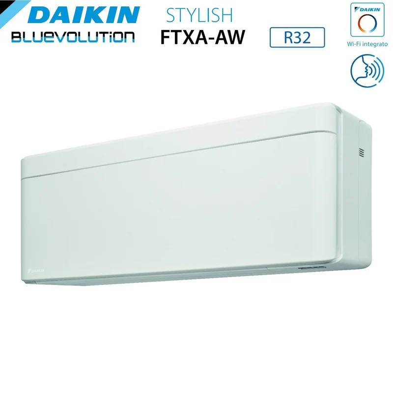 Climatiseur quadri-split Daikin Bluevolution inverter série STYLISH WHITE 9+9+9+15 avec 4MXM80N R-32 Wi-Fi intégré 9000+9000+9000+15000 Colore blanc - Garantie Italiana