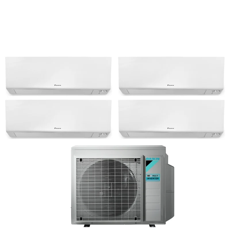 Climatiseur mural Daikin Bluevolution Quadri Split Inverter série FTXM/R PERFERA 9+9+9+12 avec 4MXM68N R-32, Wi-Fi intégré, 9000+9000+9000+12000 BTU/h, garantie italienne - Neuf