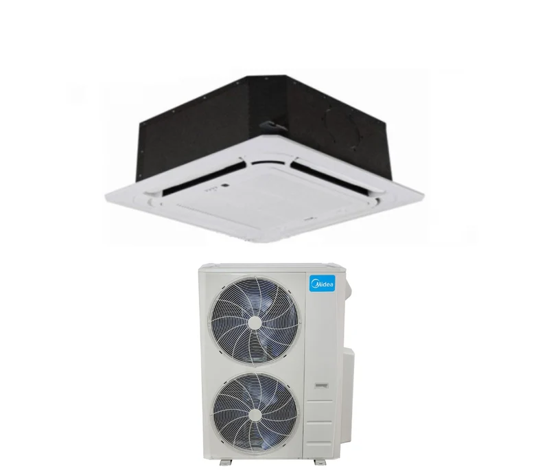 Climatizzatore Condizionatore Cassetta 4 Vie Slim Midea Inverter 60000 Btu MCDE-160 + MOUE-160T Trifase R-410 con Griglia Inclusa