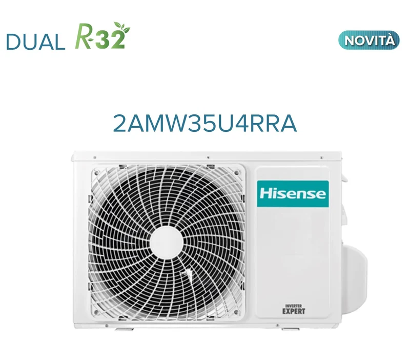 Unité extérieure multisplit Hisense 2AMW35U4RRA à double compartiment R-32, classe énergétique A++/A+