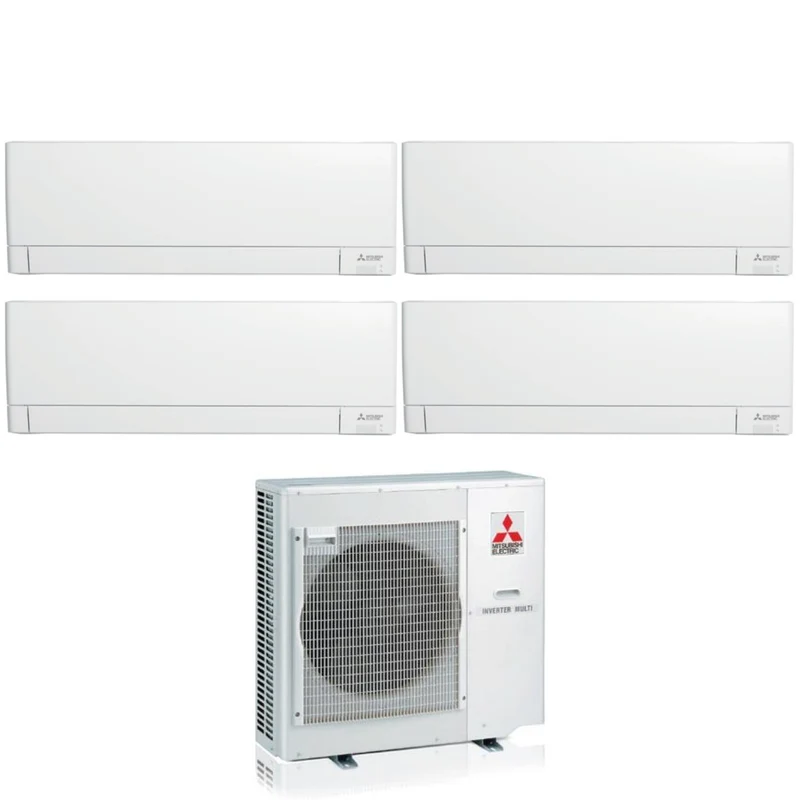Climatiseur Mitsubishi Electric Quadri Split Inverter Plus Line série MSZ-AY 9+9+12+12 avec MXZ-4F80VF R-32 Wi-Fi intégré 9000+9000+12000+12000