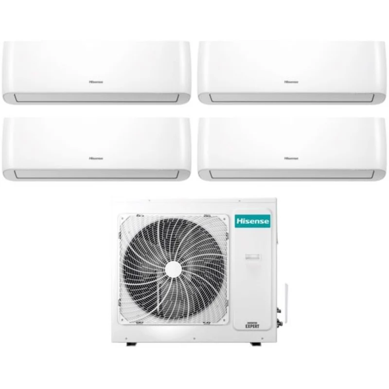 Climatiseur quadri-split inverter Hisense série ENERGY PRO 9+12+12+12 avec 4AMW105U4RAA R-32 et Wi-Fi intégré 9000+12000+12000+12000 - Neuf