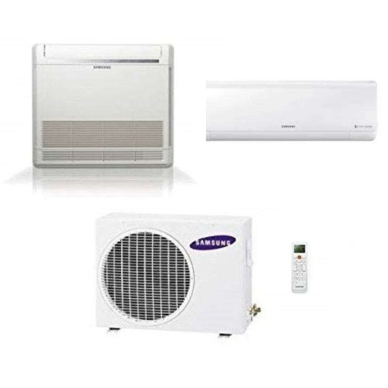 Climatiseur Samsung Dual Split Console Inverter 12000 + Nouveau modèle plus 7000 avec AJ040NCJ R-32 Wi-Fi en option 9000+7000 - Neuf