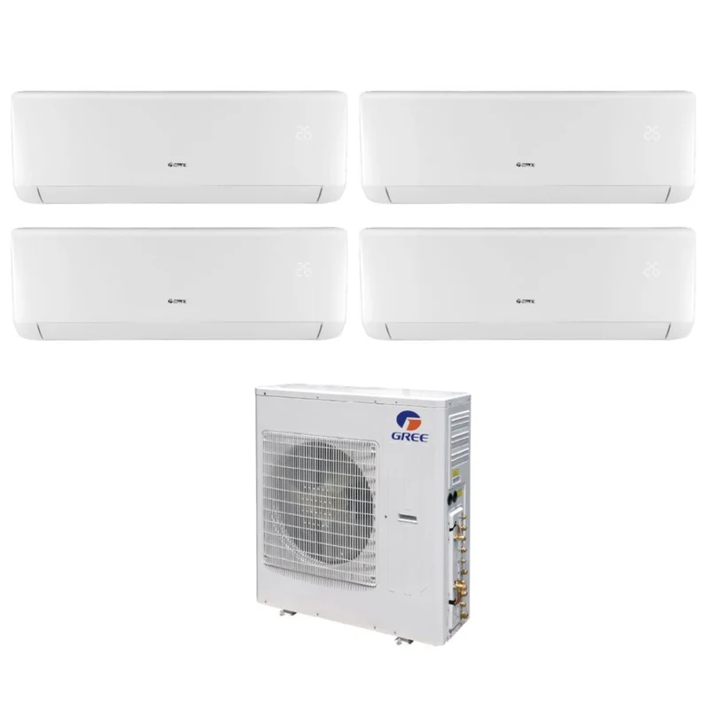 Climatiseur Gree Quadri Split Inverter série BORA 12+12+12+12 avec GWHD36NK6LO R-32 12000+12000+12000+12000