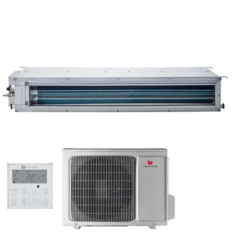 Climatiseur gainable Hermann Saunier Duval Inverter 34 000 BTU SDH19-100 IDNI R-32 avec commande filaire incluse