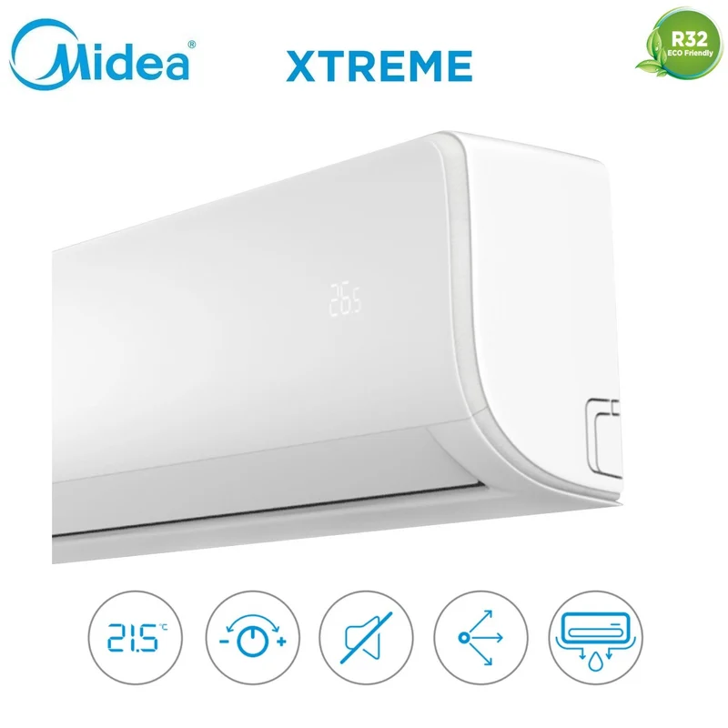 Climatiseur split inverter Midea XTREME Series 9+9+12+12+12 BTU avec Wi-Fi intégré M5OE-42HFN8-Q R-32