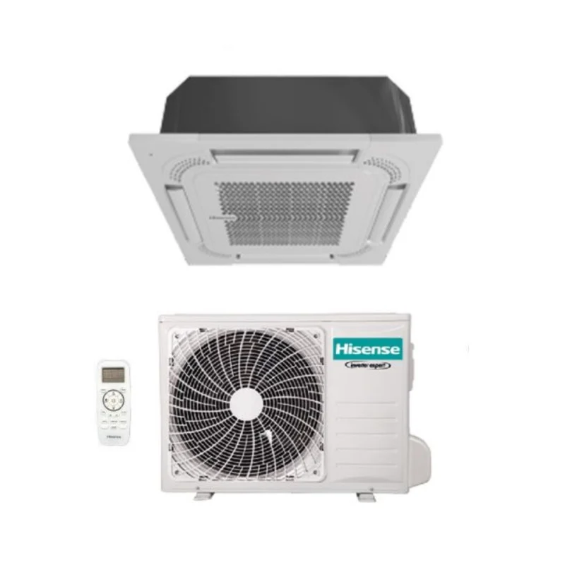 CLIMATISATION Climatiseur cassette Hisense 12 000 BTU ACT35UR4RCA4 R-32 Wi-Fi en option, télécommande et panneau inclus