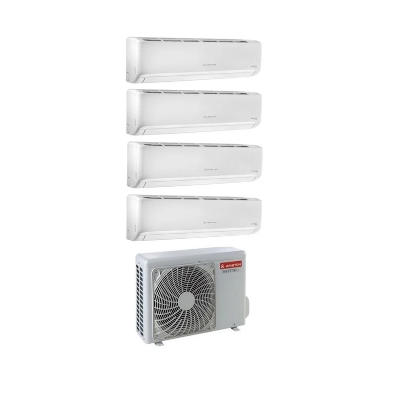Climatiseur split inverter Ariston Quadri série Alys Plus 9+9+9+9 avec QUAD 110 XD0B-O R-32 Wi-Fi en option 9000+9000+9000+9000