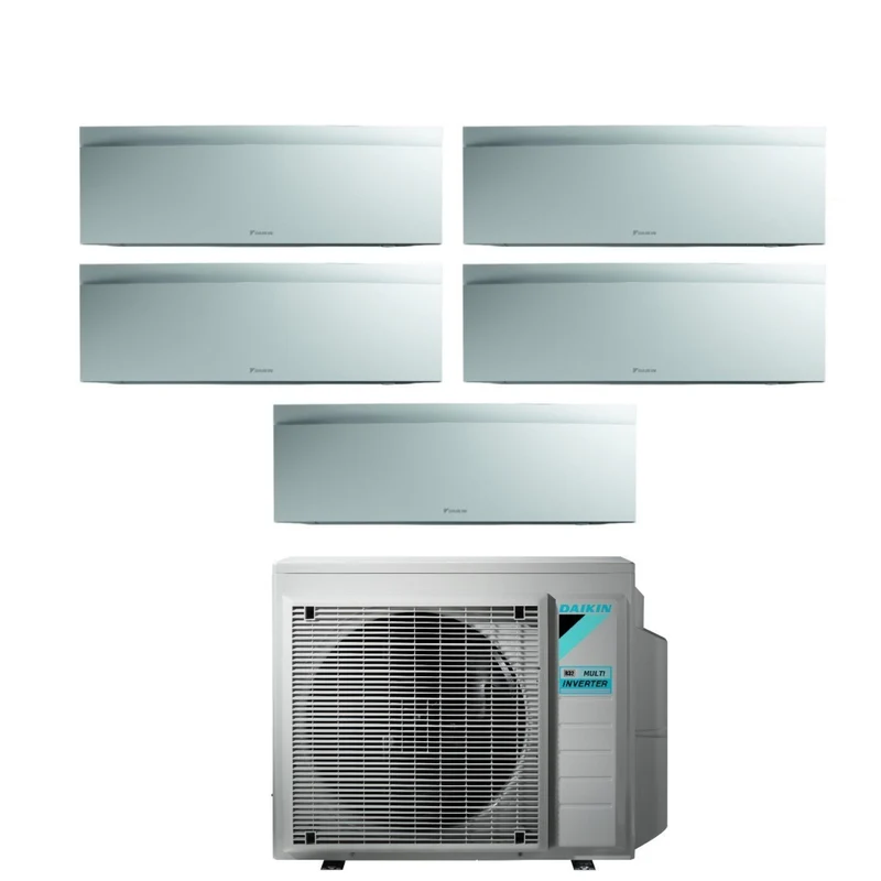 Climatiseur penta-split inverter Daikin Bluevolution Penta EMURA WHITE III série 9+9+9+9+15 avec 5MXM90N R-32, Wi-Fi intégré, puissance 9000+9000+9000+9000+15000 BTU, couleur blanche - Garantie italienne