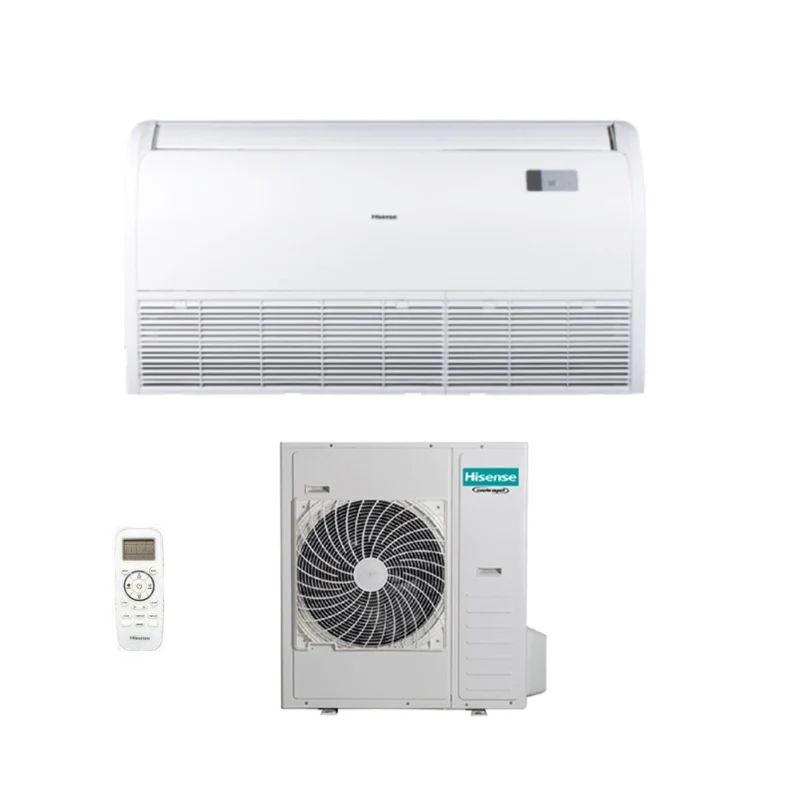 Climatiseur Hisense Inverter plafond/plancher 42 000 BTU AUV125UR4RB4 R-32 avec Wi-Fi en option et télécommande standard