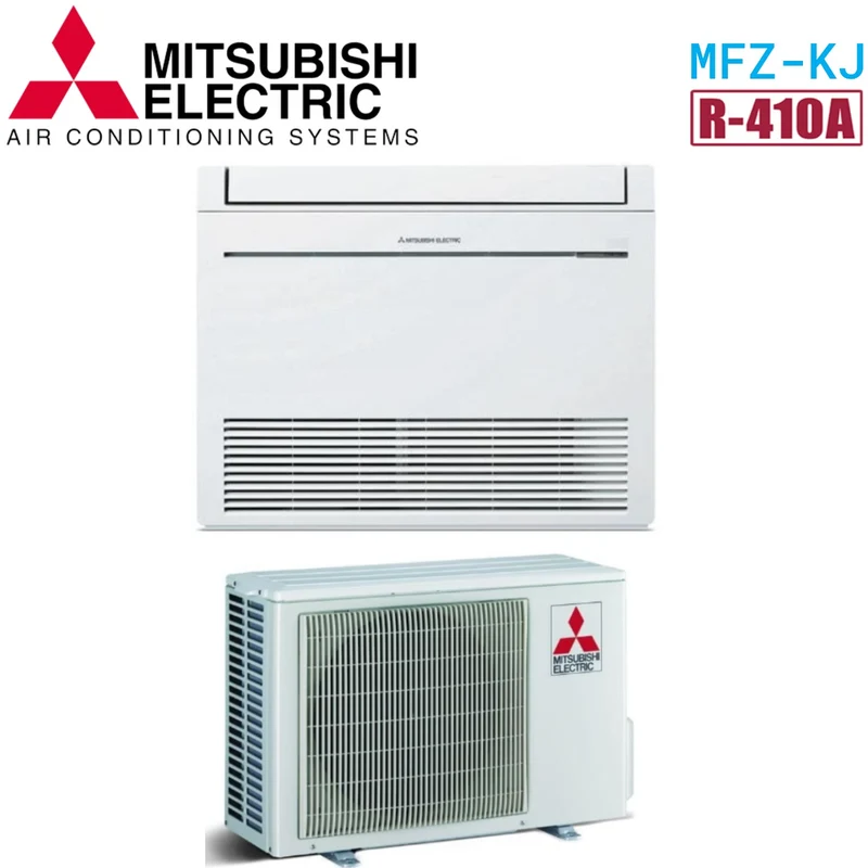 Climatiseur au sol Mitsubishi Electric Inverter MFZ-KJ25VE 9000 BTU, gaz R-410, Wi-Fi en option