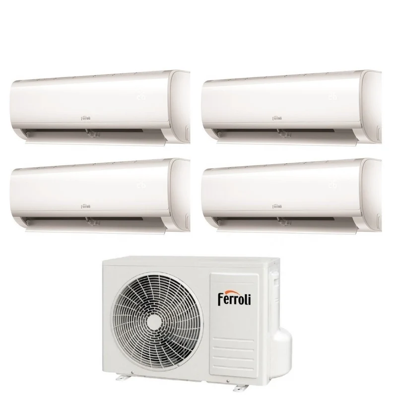 Climatiseur quadri-split inverter Ferroli AMBRA série M 7+7+9+12 avec 28-4 R-32 et Wi-Fi intégré 7000+7000+9000+12000 - Neuf