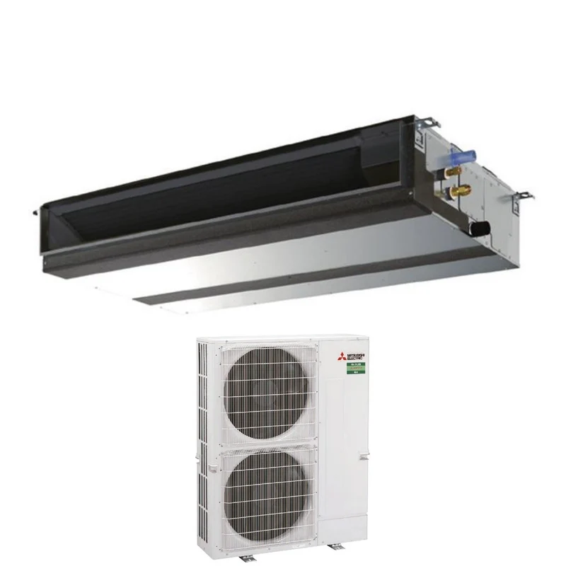 Climatiseur gainable Mitsubishi Electric Power Inverter moyenne puissance 42 000 BTU PEAD-M125JA + PUZ-ZM125VKA monophasé R-32 avec Wi-Fi en option