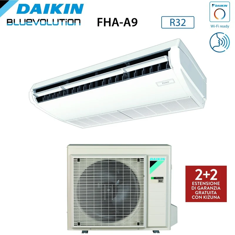 Climatiseur plafond Daikin FHA35A 12 000 BTU à inverseur CC, R-32, Wi-Fi, classe énergétique A++/A+ en option – Garantie italienne