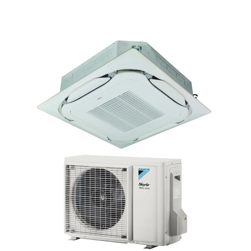 Climatiseur cassette Daikin Bluevolution Round Flow 18 000 BTU FCAG50B + RZAG50A R-32 Wi-Fi en option Grille standard incluse