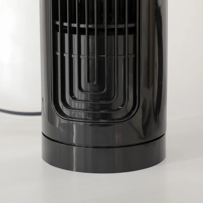 Ventilateur à colonne oscillant Easycomfort à 3 vitesses, silencieux, en ABS et cuivre, Ø 11 x 32,5 cm, noir