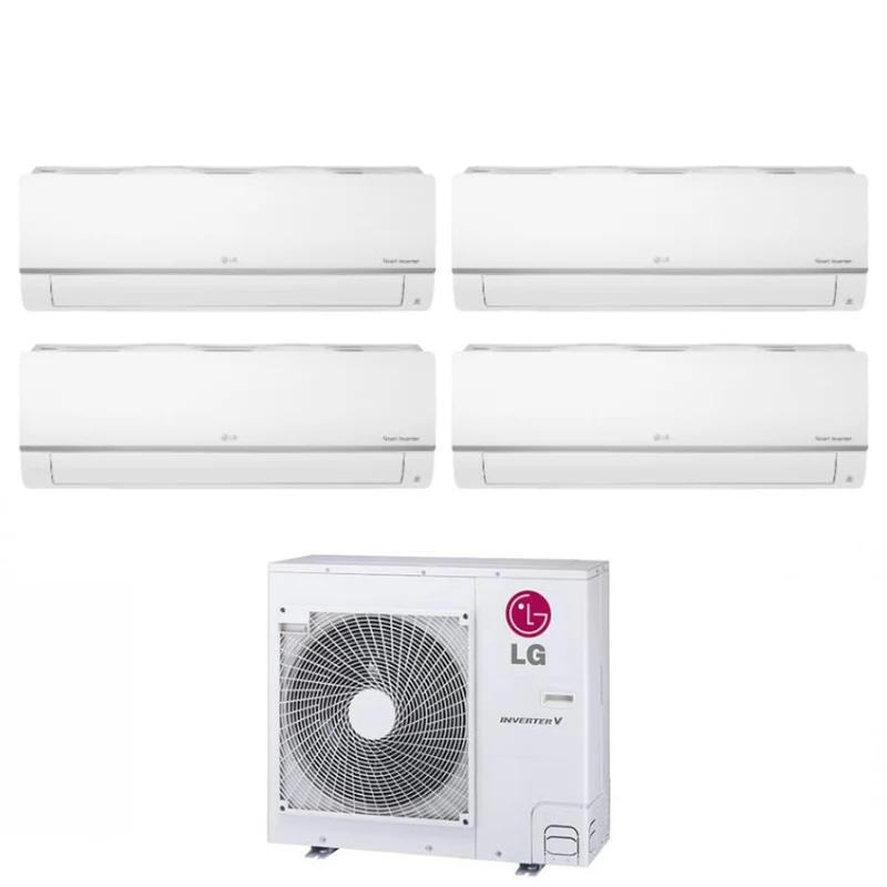 Climatiseur LG Quadri Split Inverter série LIBERO PLUS 7+7+9+12 avec MU4R25 R-32 Wi-Fi intégré 7000+7000+9000+12000