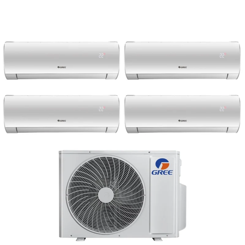Climatiseur Gree Quadri Split Inverter série FAIRY 12+12+12+18 avec GWHD(36)NK6LO R-32 Wi-Fi intégré 12000+12000+12000+18000