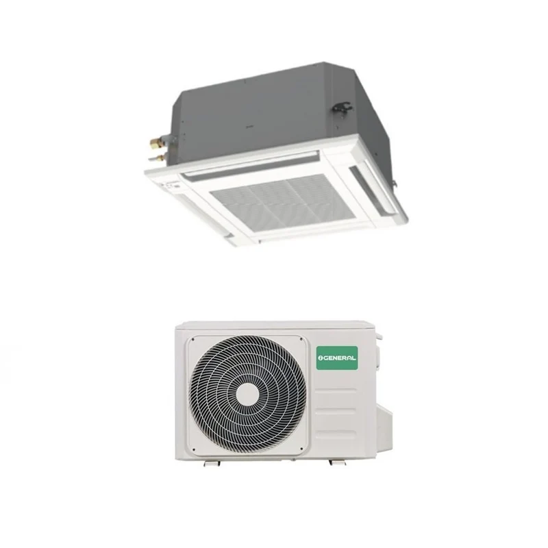 Climatiseur cassette Fujitsu General à flux d'air circulaire Inverter 30 000 BTU AUX30KRLB avec panneau de commande