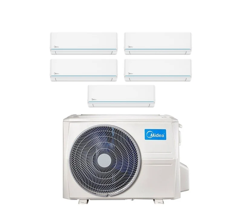 Climatiseur quadri-split inverter Midea série ELEGANCE 9+9+9+12 avec M5OE-42FN8-Q R-32 Wi-Fi en option 9000+9000+9000+12000
