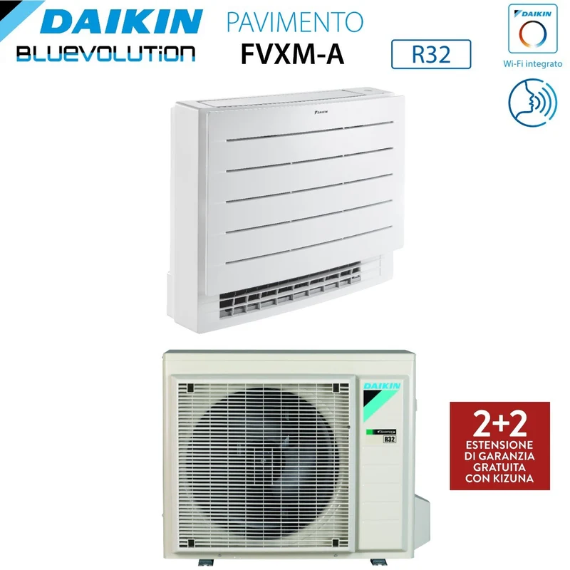 Climatiseur sur pied Daikin Perfera 18 000 BTU FVXM50A R-32 avec Wi-Fi intégré et garantie italienne