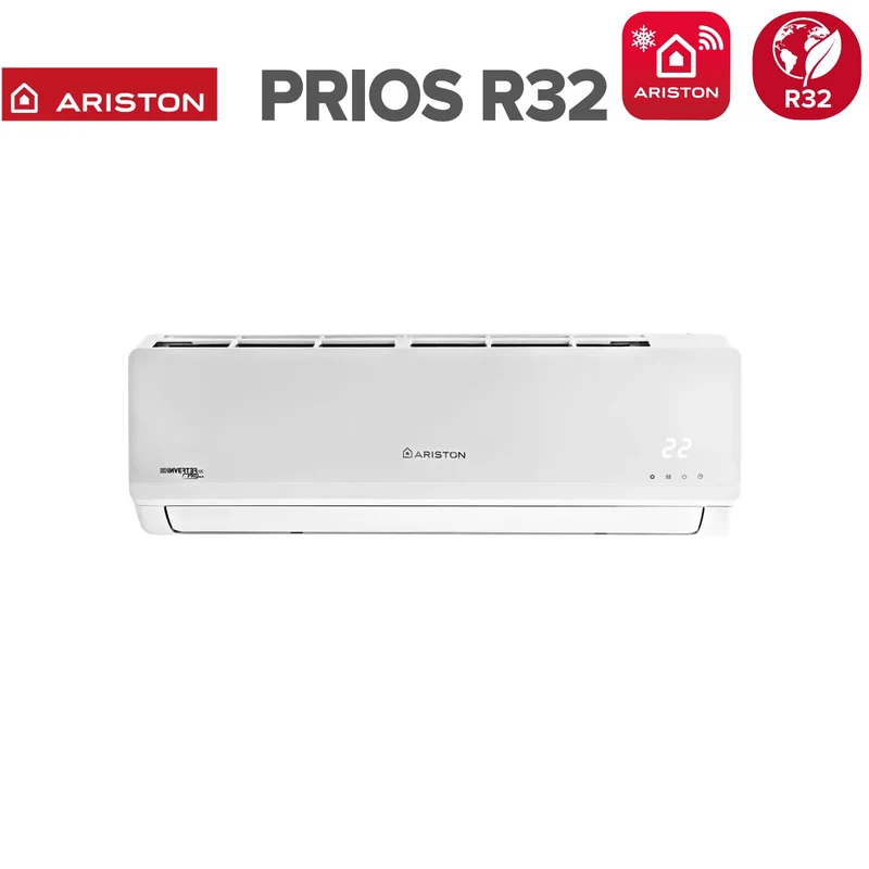 Climatiseur penta-split inverter Ariston série PRIOS 9+9+9+12+12 avec PENTA 121 XD0C-O R-32 Wi-Fi en option 9000+9000+9000+12000+12000