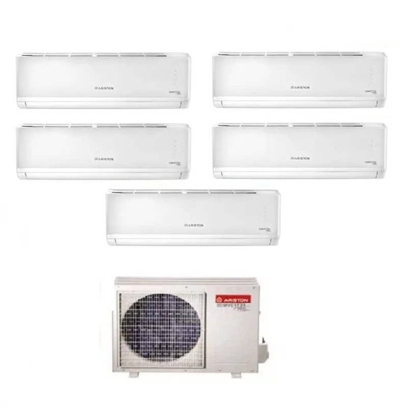 Climatiseur split inverter Ariston Penta série Alys Plus 9+9+9+9+12 avec Penta 121 XD8C-O R-32 Wi-Fi en option 9000+9000+9000+9000+12000
