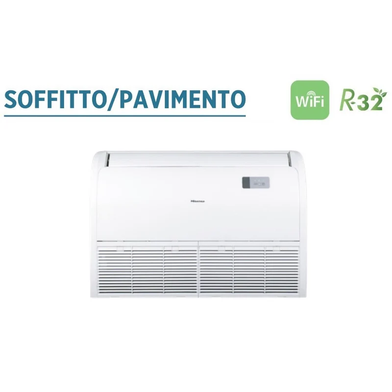 Climatiseur Hisense Inverter plafond/plancher 24 000 BTU AUV71UR4RA4 R-32 avec Wi-Fi en option et télécommande incluse.