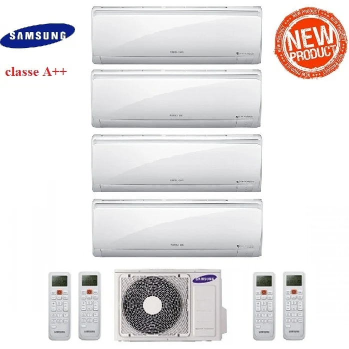 Climatiseur Samsung Quadri Split Inverter Maldives série Quantum 9+9+12+12 avec AJ080FCJ 9000+9000+12000+12000