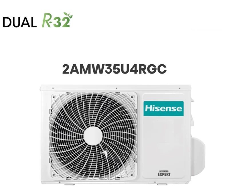 Unité extérieure multisplit Hisense 2AMW35U4RGC à double compartiment R-32, classe énergétique A++/A+