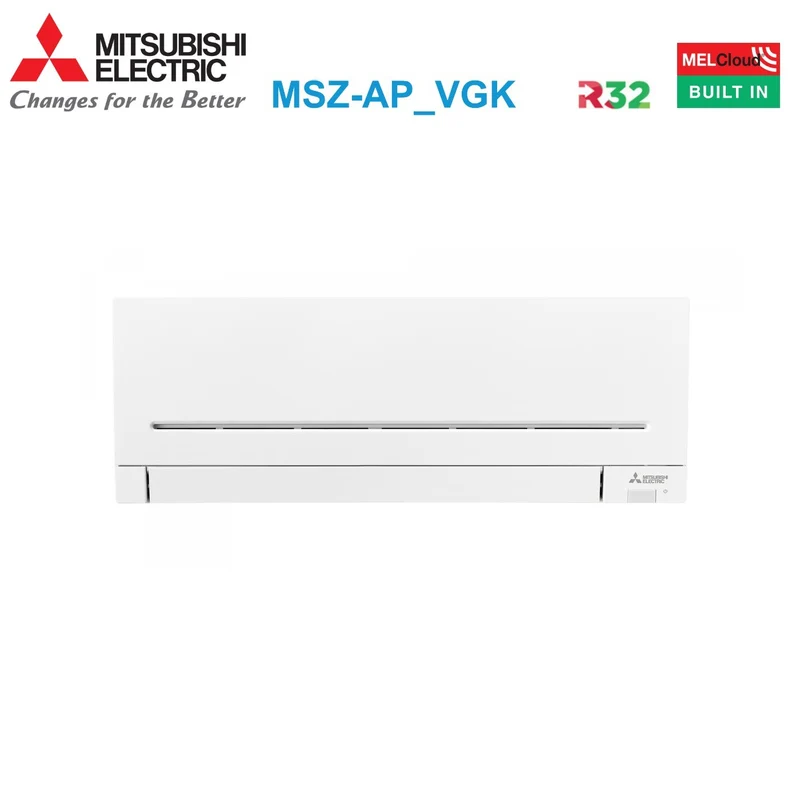 Climatiseur Mitsubishi Electric Quadri Split AP-VGK 7+7+7+7 avec MXZ-4F72VF R-32 et Wi-Fi intégrés