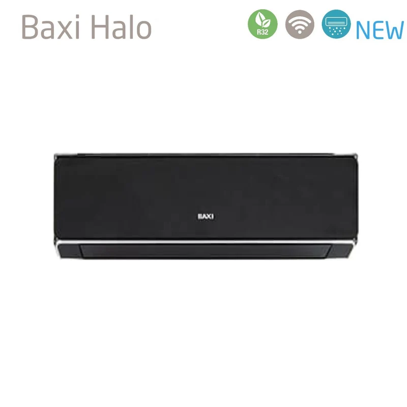 Climatiseur quadri-split inverter Baxi HALO BLACK Series 9+9+9+9 avec LSGT100-4M R-32 et Wi-Fi intégré 9000+9000+9000+9000